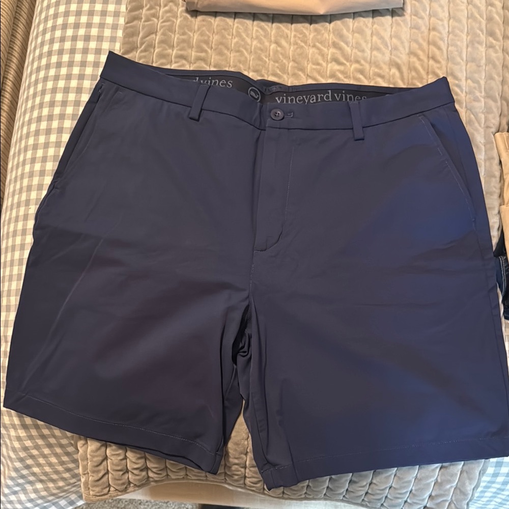 Vineyard Vines Men's Deep Blue Flat Front Shorts